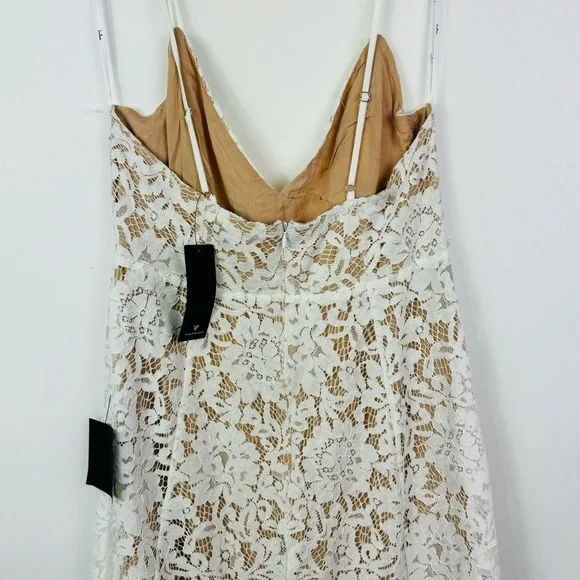 LULU'S One Wish White Lace Midi Dress Size Large NWT - Picture 11 of 14